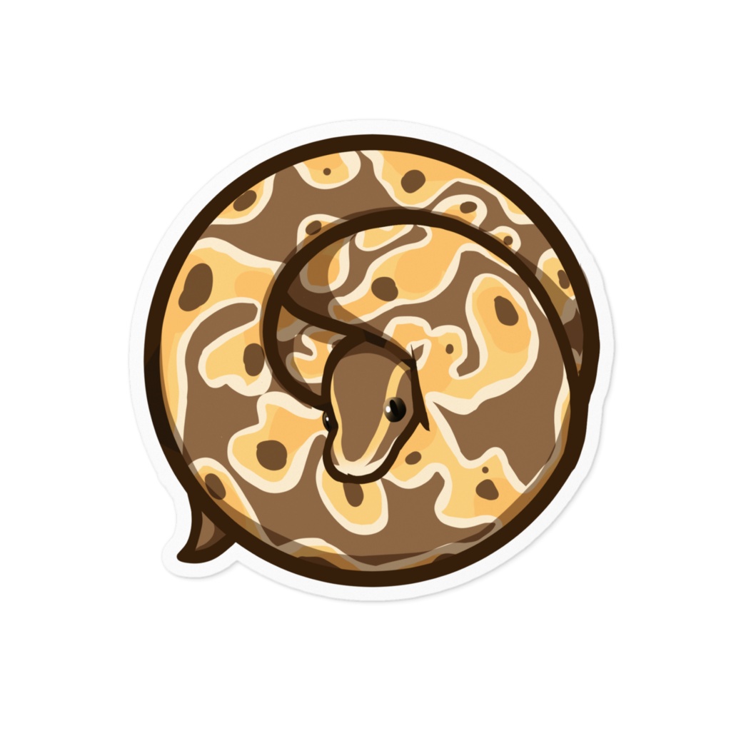(全4種)まんまるボール🐍ステッカー