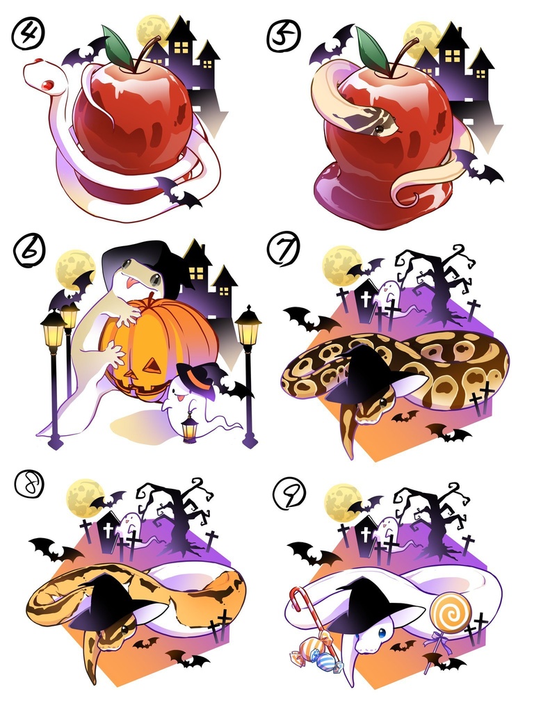 全21種🎃ハロウィンステッカー🎃