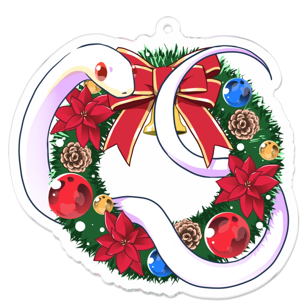 (全6種)コーンスネーク🐍【🎅クリスマスリース アクキー】