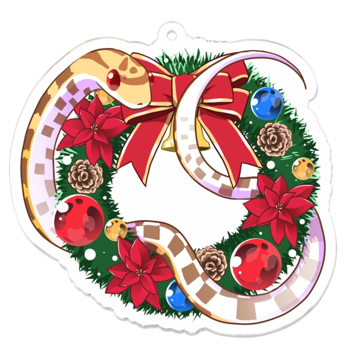 (全6種)コーンスネーク🐍【🎅クリスマスリース アクキー】
