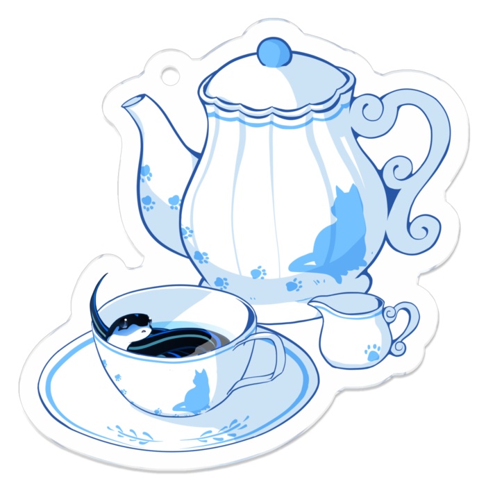 現在全5種【☕TeaTimeアクキー🐍】