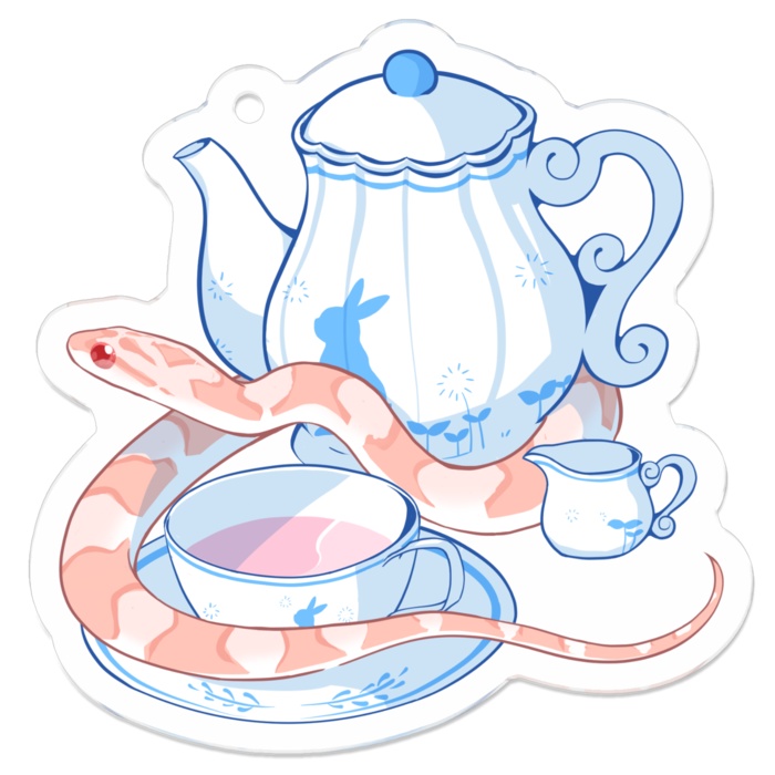 現在全5種【☕TeaTimeアクキー🐍】