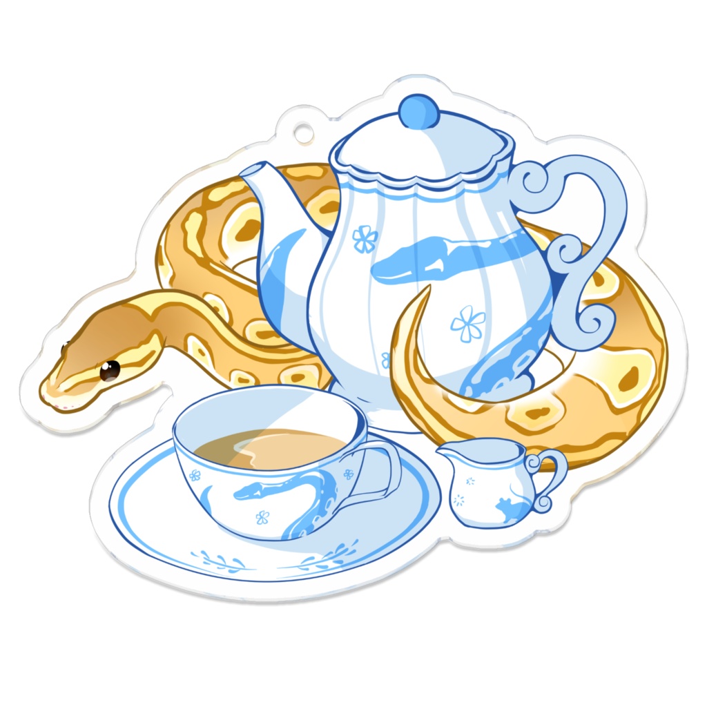 現在全3種【☕TeaTimeアクキー🐍】