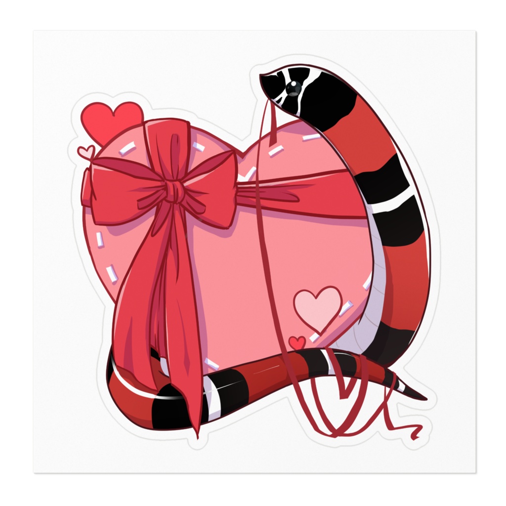 【バレンタイン🍫ステッカー】トリカラーホグノーズ