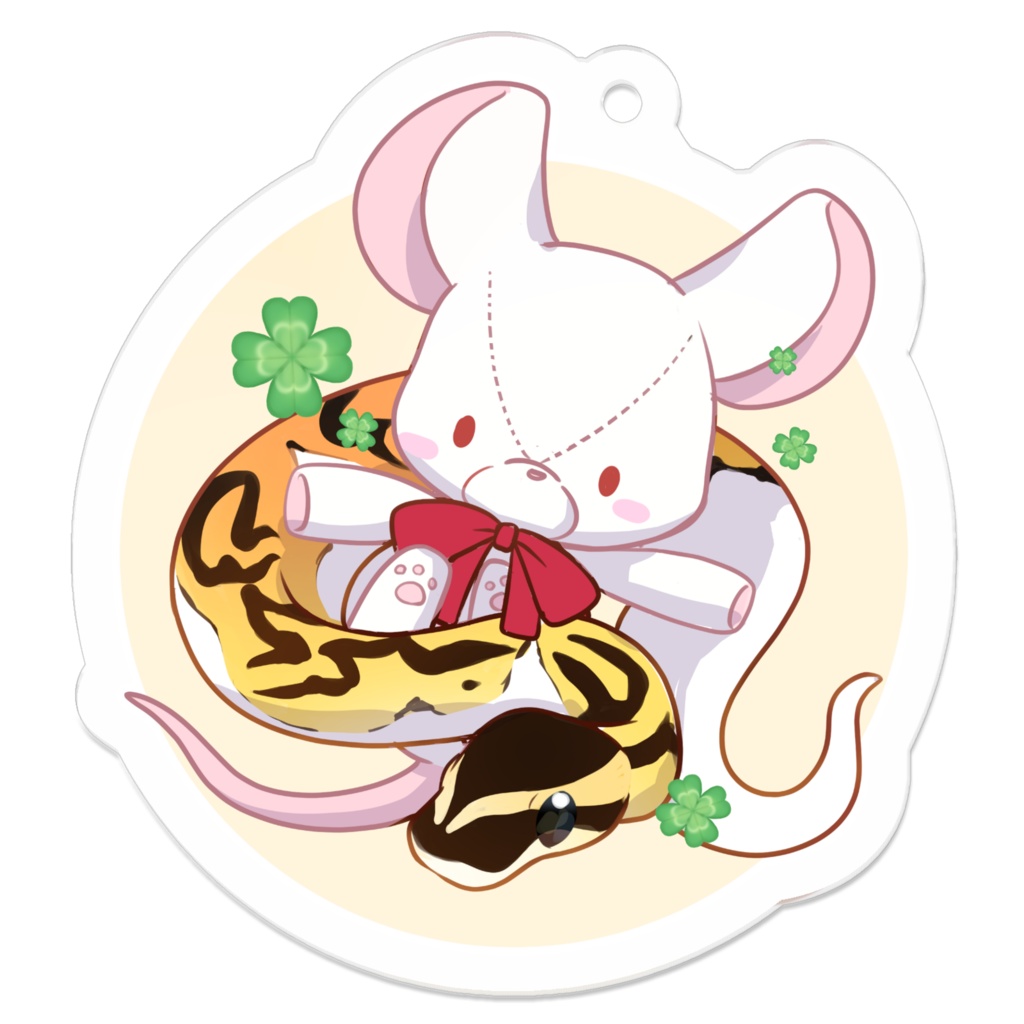 おへび&ねずみぬいアクキー🐍
