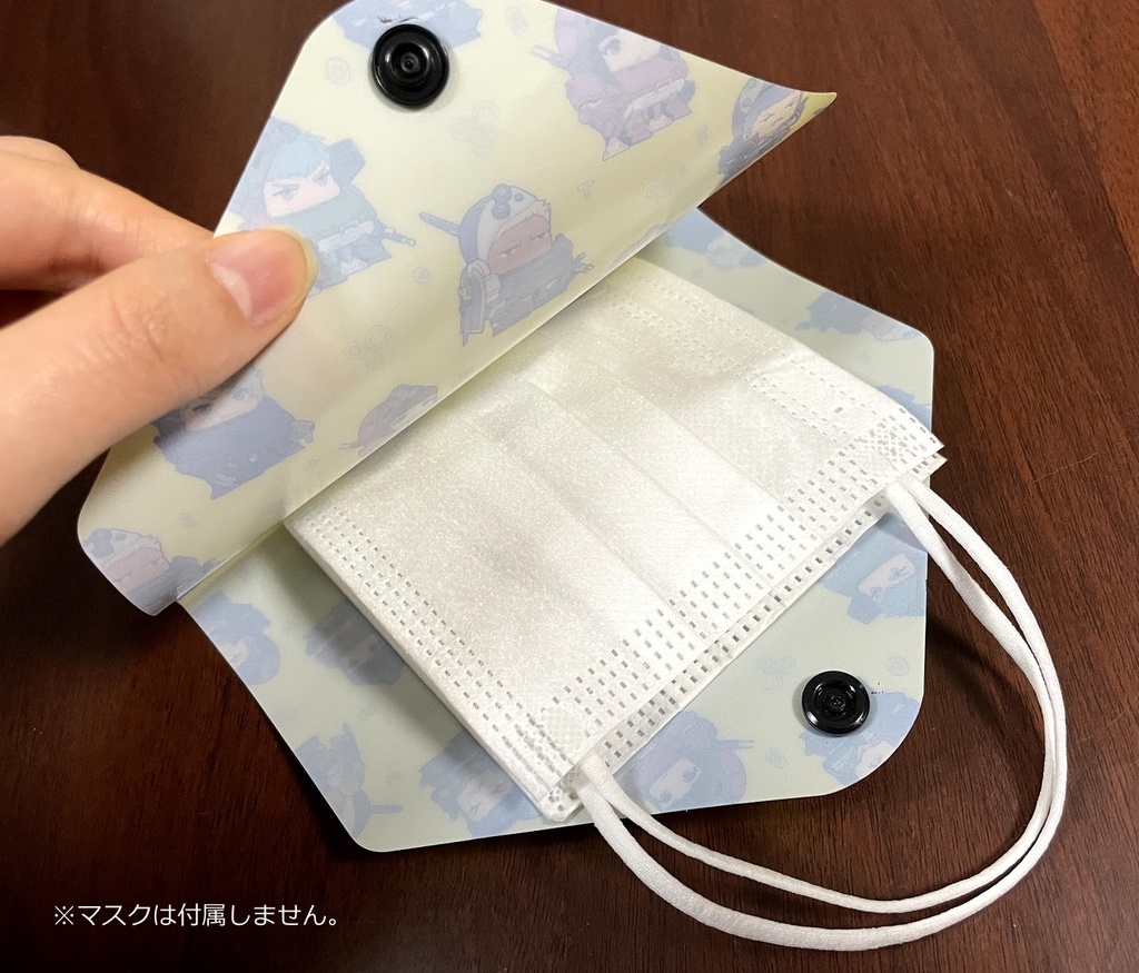 ちびAT カラビナ付きポータブルエコバッグ withマスクケース