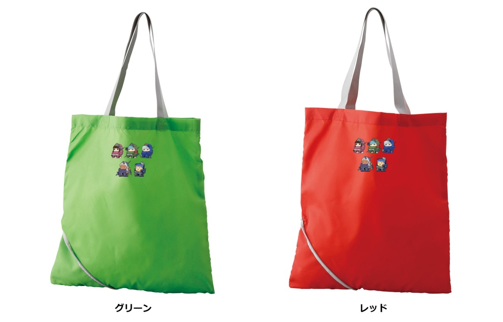 ちびAT カラビナ付きポータブルエコバッグ withマスクケース