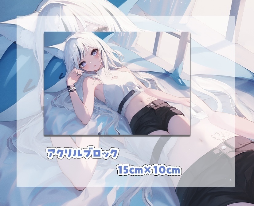 望田れん　デビュー1周年記念グッズ【アクリルブロック】