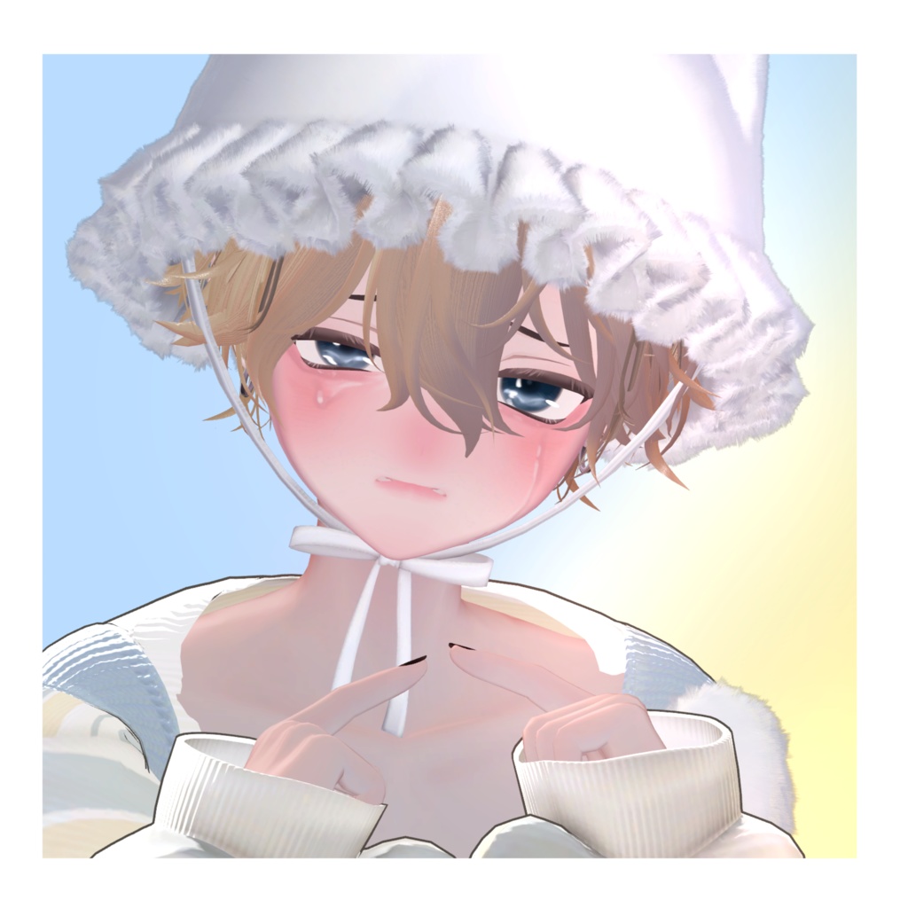 crying baby makeup & eye texture