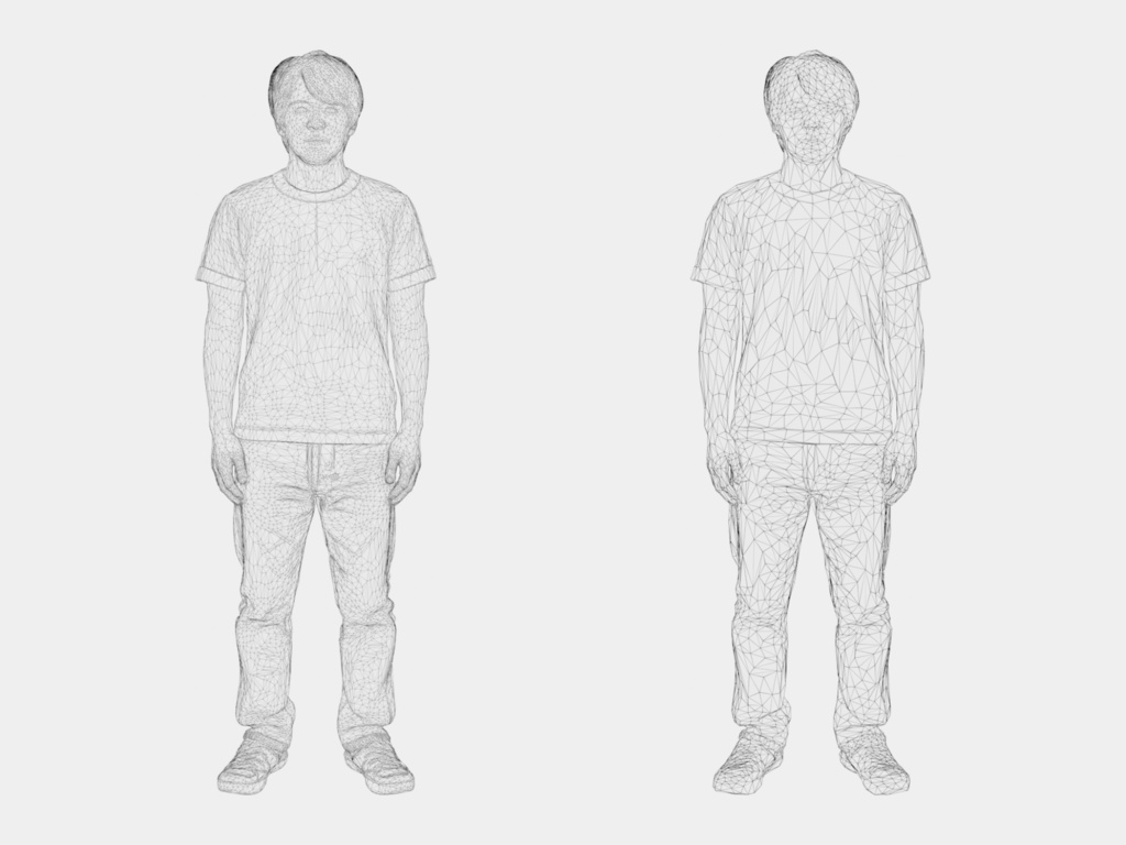 【無料】日本人 3D人物 サンプル1体 Vol.00【建築パース 添景/FBX・OBJ・glTF・Blender・UE】Japanese 3D People