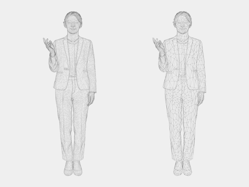 Japanese 3D People Vol.09|日本人 ビジネス 3D人物 10体(会議・接客・プレゼン)【建築パース・添景】FBX/OBJ/glTF/Blender