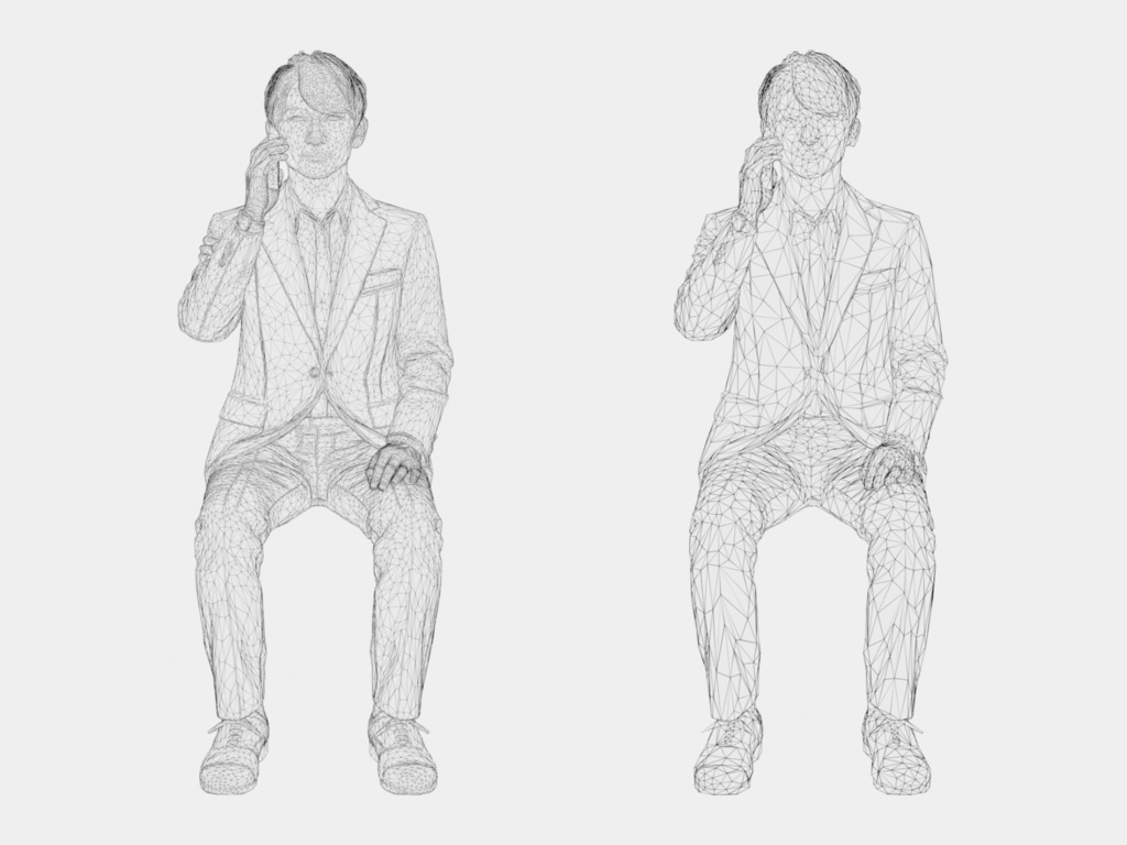 Japanese 3D People Vol.09|日本人 ビジネス 3D人物 10体(会議・接客・プレゼン)【建築パース・添景】FBX/OBJ/glTF/Blender