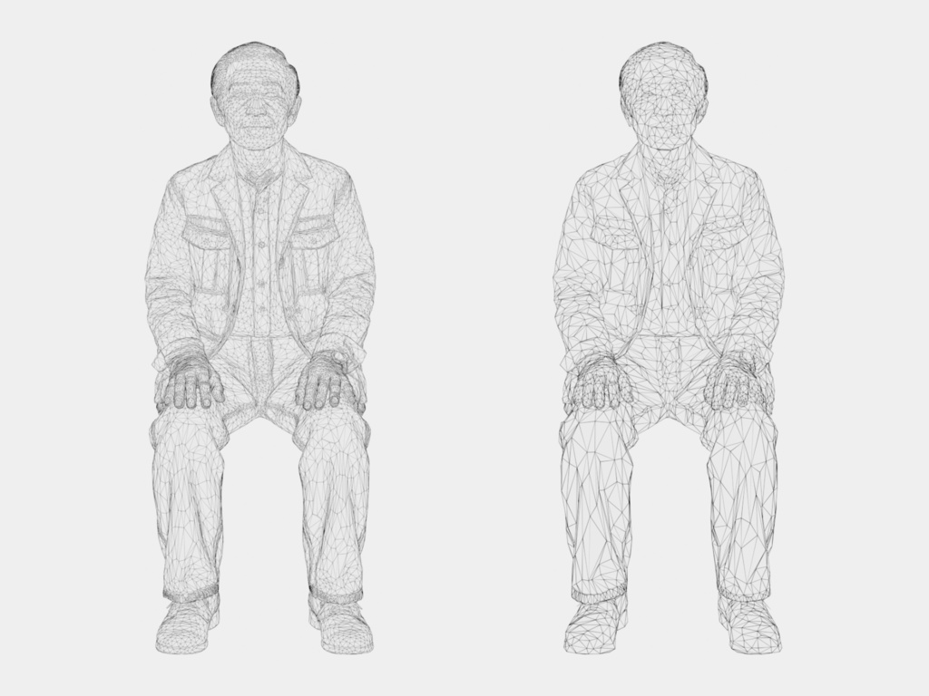 Japanese 3D People Vol.11|日本人 3D人物 10体(美術館・博物館の来館者)【建築パース・添景】FBX/OBJ/glTF/Blender