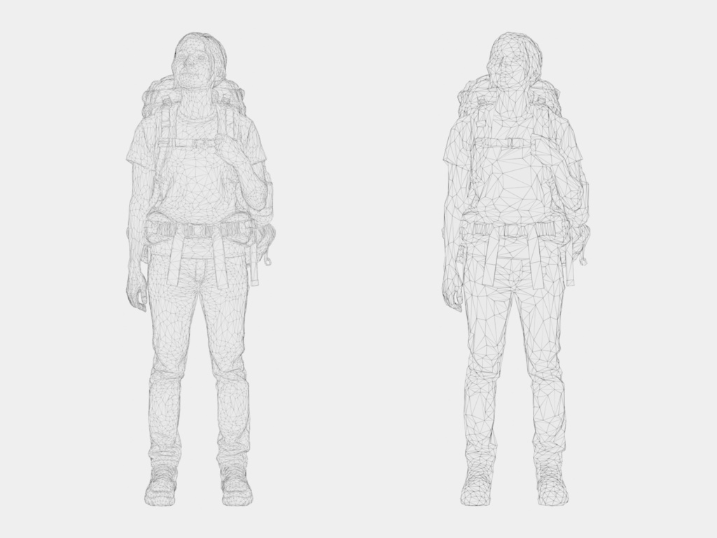 3D People Vol.16|バックパッカー 3D人物 5体(登山・旅行・大型ザック)【建築パース・添景】FBX/OBJ/glTF/Blender