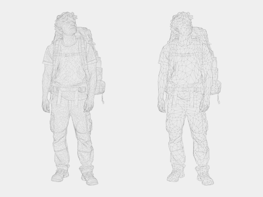 3D People Vol.16|バックパッカー 3D人物 5体(登山・旅行・大型ザック)【建築パース・添景】FBX/OBJ/glTF/Blender