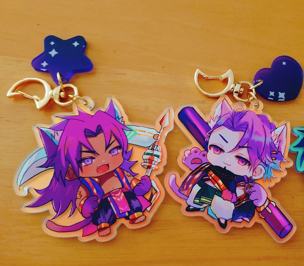 ビヨねこオーロラアクキー