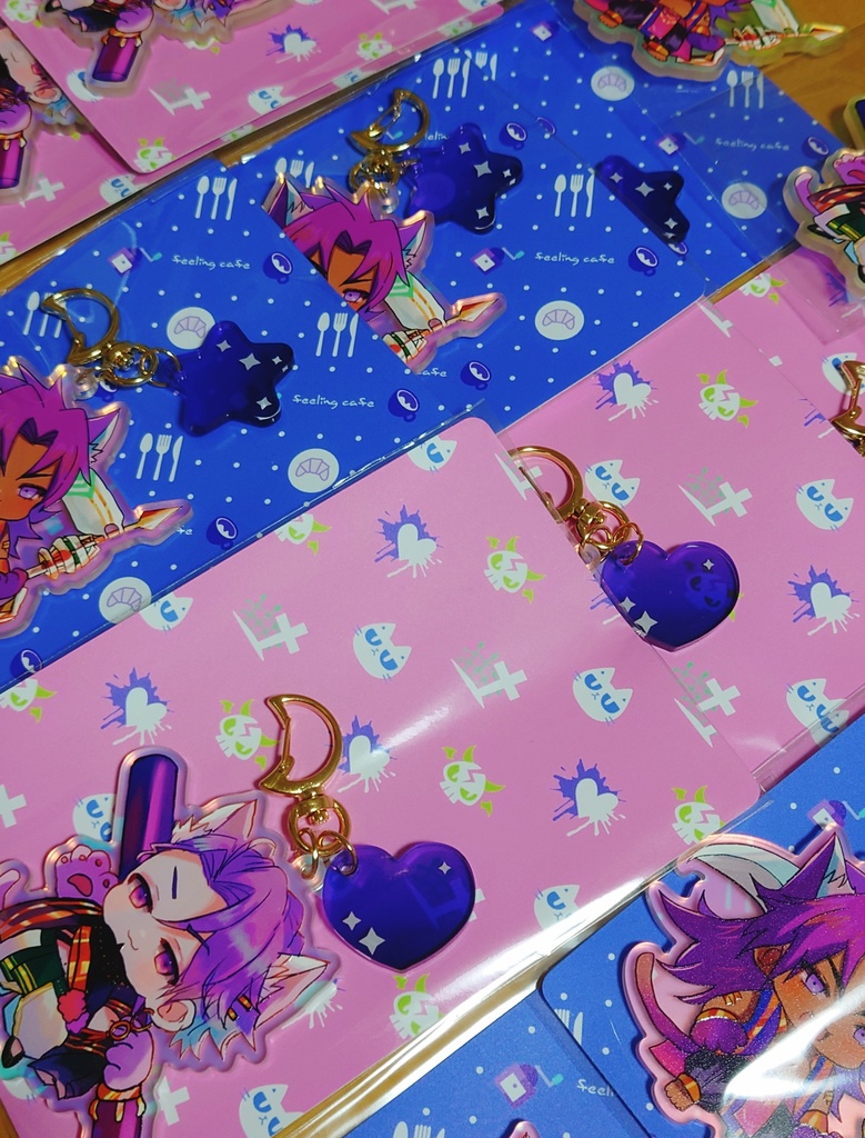 ビヨねこオーロラアクキー