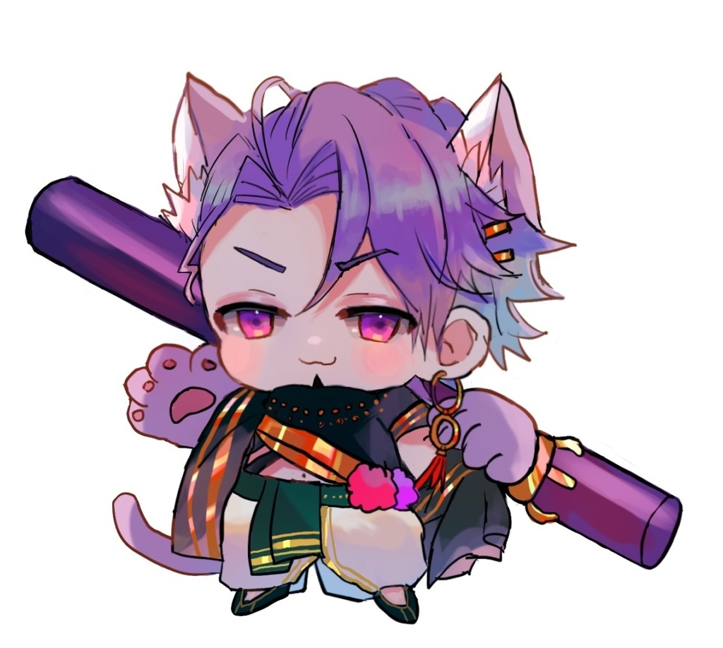 ビヨねこオーロラアクキー