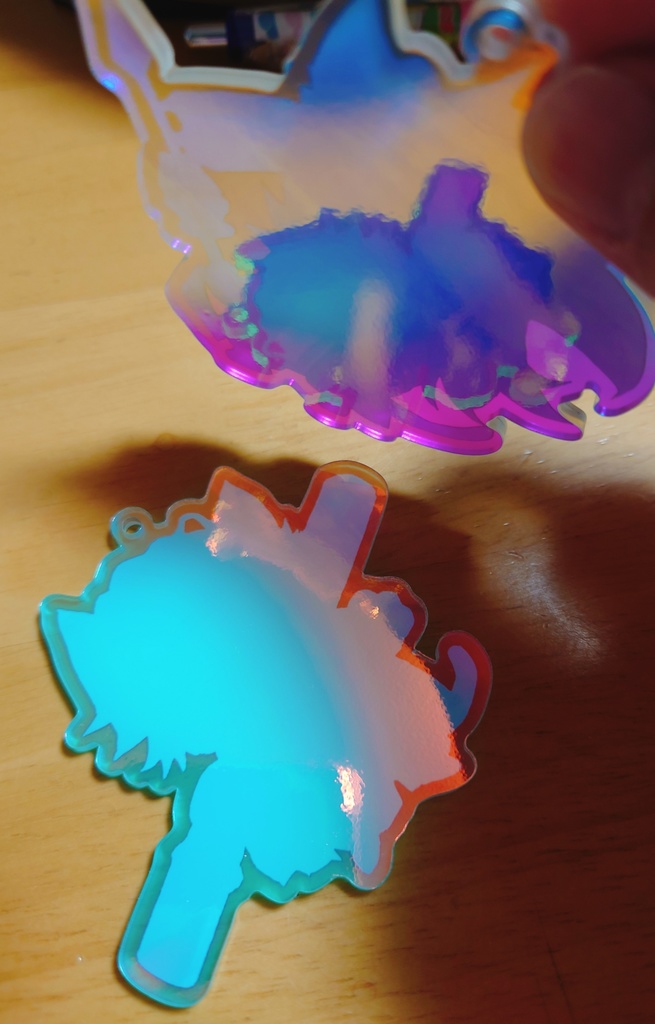 ビヨねこオーロラアクキー