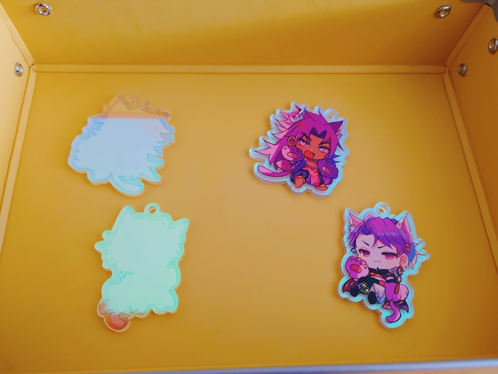 ビヨねこオーロラアクキーばーじょんつー