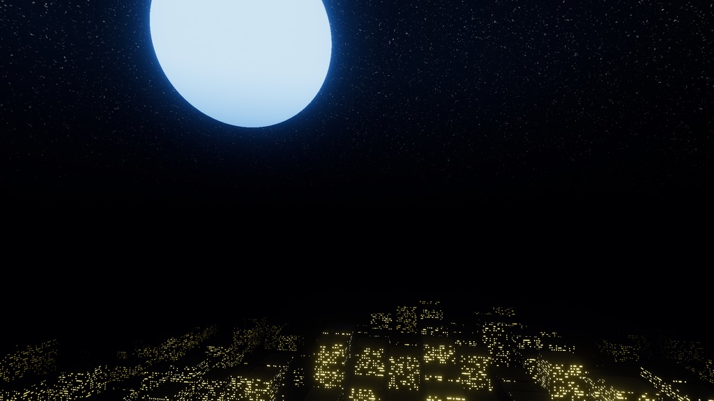 Moonlit City Night Shader