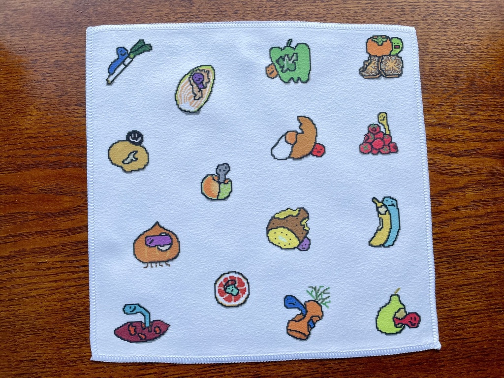 マイクロファイバーなハンカチ3柄