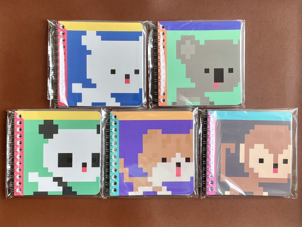 小ぶりサイズが可愛い！どうぶつちゃんメモ帳