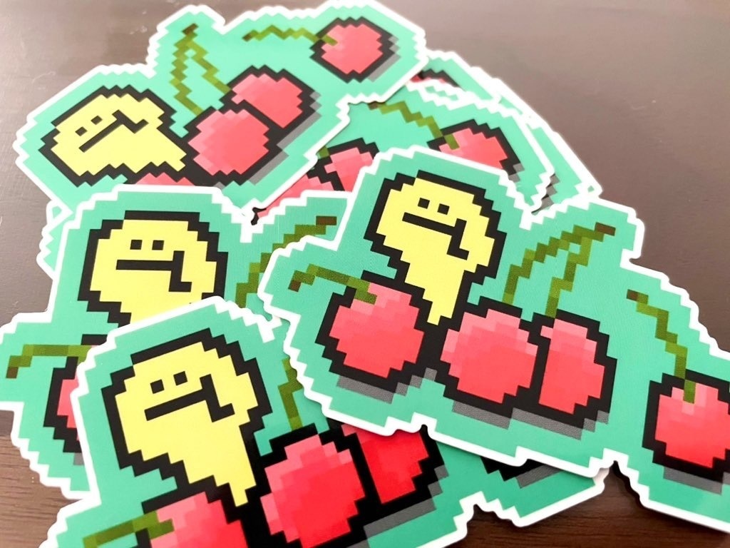 夢のカタチは さくらんぼ ダイカットシール