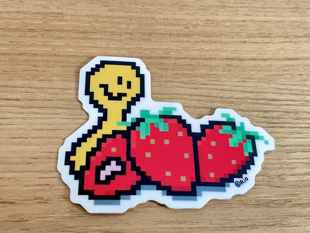 夢のカタチは いちご ダイカットシール