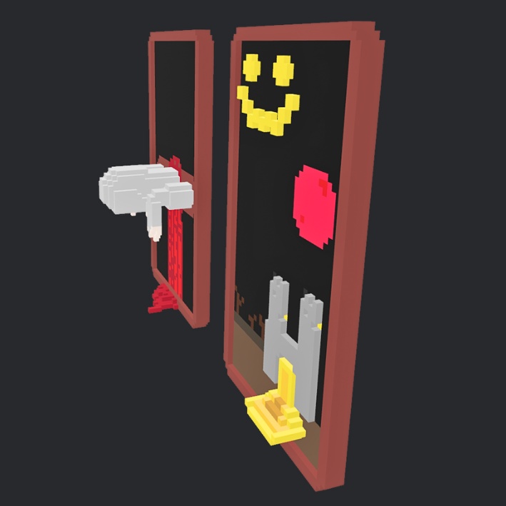 【3Dボクセル・glbデータ】ドリームレリーフ:ハロウィン