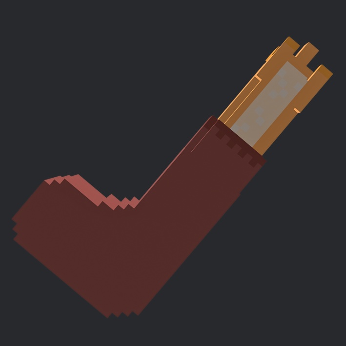 【3Dボクセル・glbデータ】ソックス・ドッグ