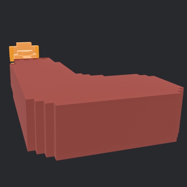 【3Dボクセル・glbデータ】ソックス・ドッグ