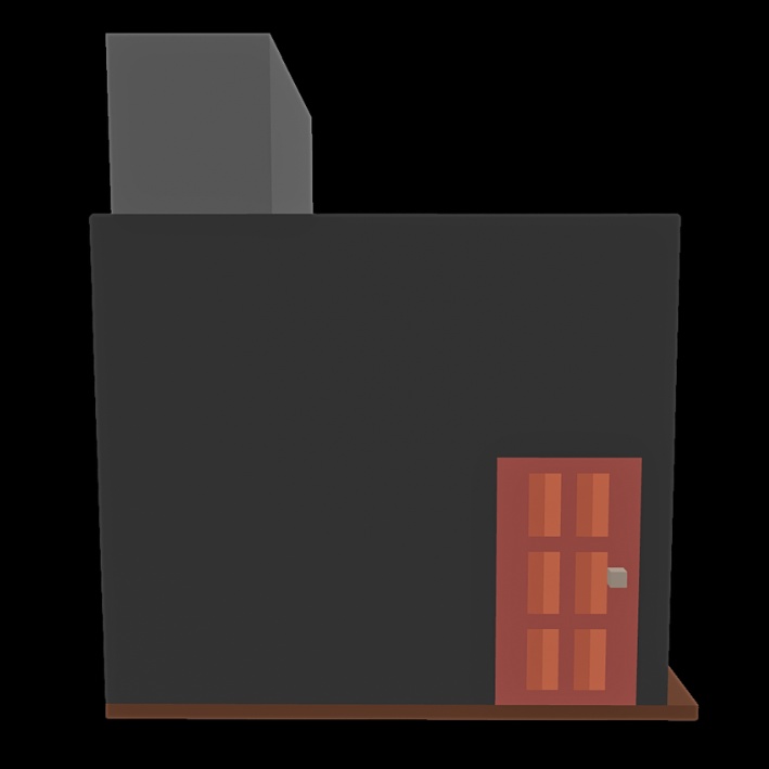 【3Dボクセル・glbデータ】テレビちゃんハウス(シートホットスポット付き)