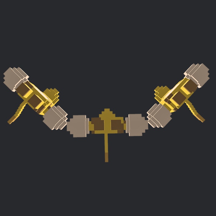 【3Dボクセル・glbデータ】ドリームラフズ