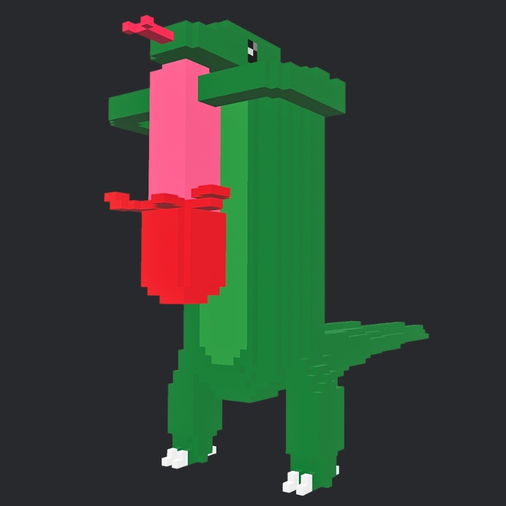 【3Dボクセル・glbデータ】ソーサソー