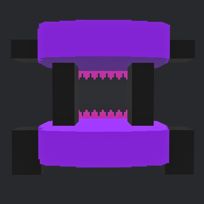 【3Dボクセル・glbデータ】モンスター