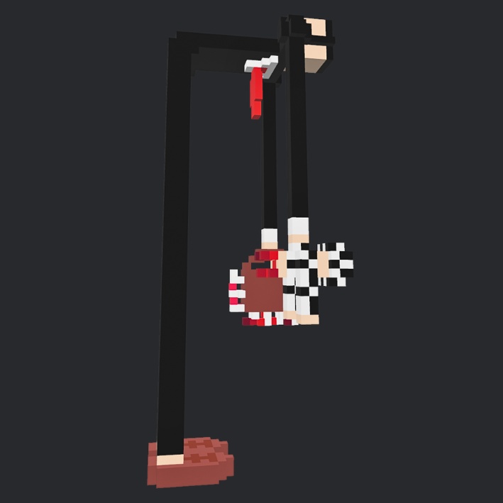 【3Dボクセル・glbデータ】No.4444