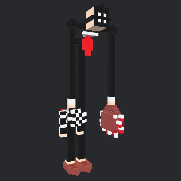 【3Dボクセル・glbデータ】No.4444