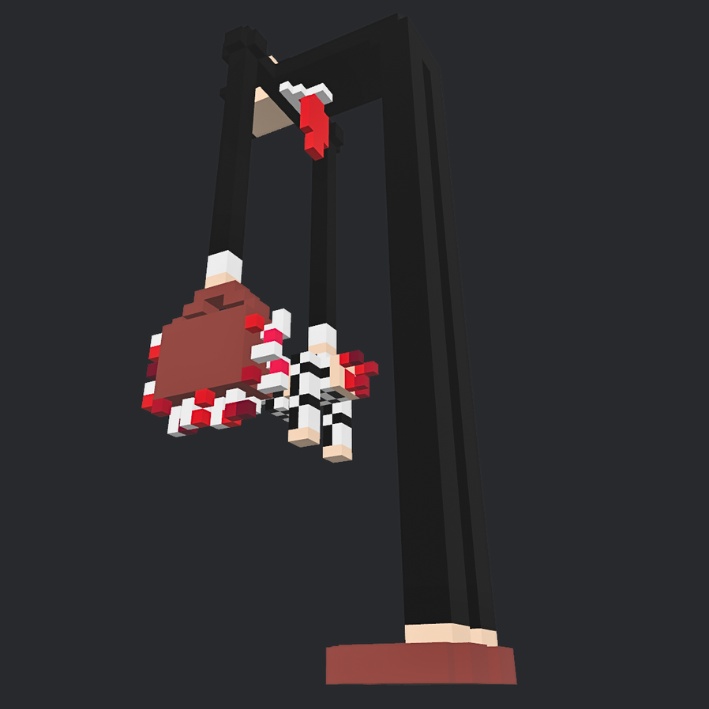 【3Dボクセル・glbデータ】No.4444