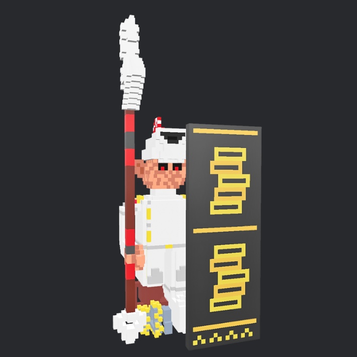 【3Dボクセル・glbデータ】グリムラッチ