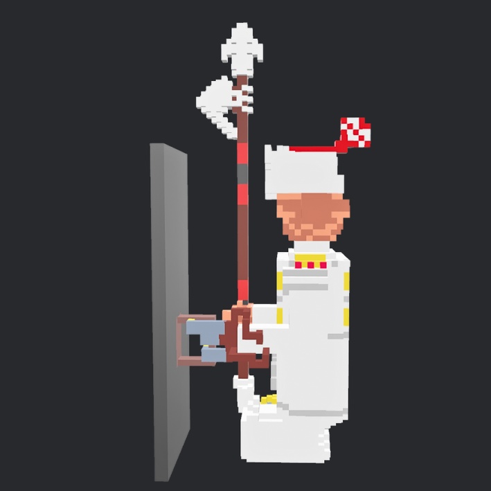 【3Dボクセル・glbデータ】グリムラッチ