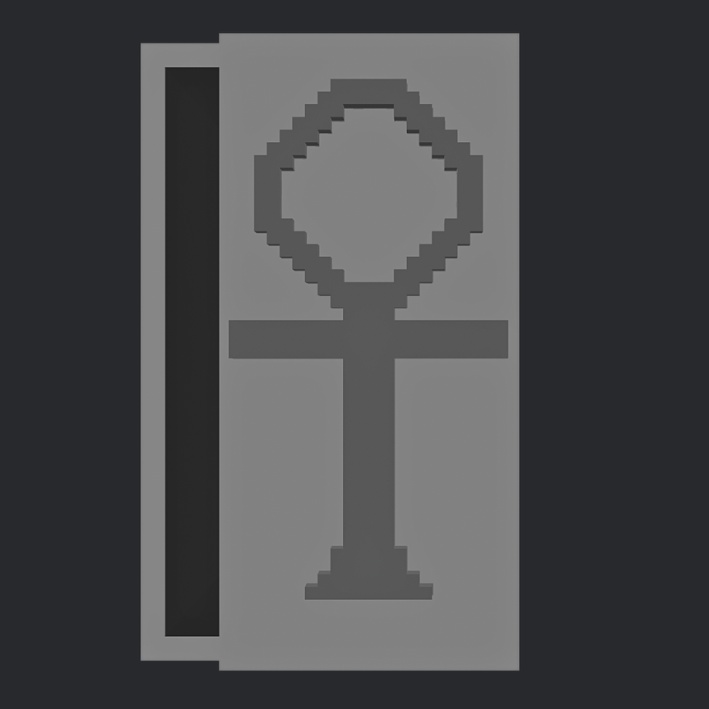 【3Dボクセル・glbデータ】サルコファガス(アニメーション付き)