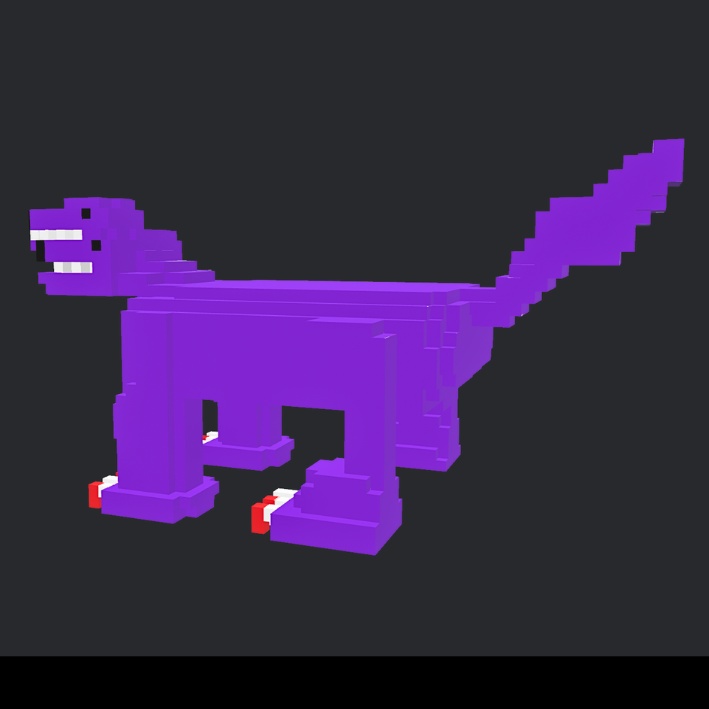 【3Dボクセル・glbデータ】ケルベロス