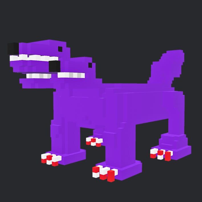 【3Dボクセル・glbデータ】ケルベロス