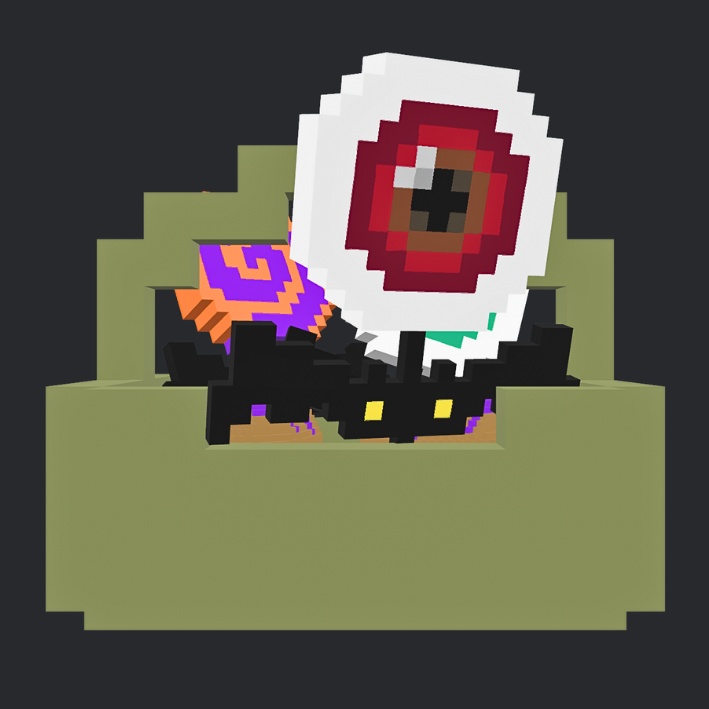 【3Dボクセル・glbデータ】ハロウィンスイーツ