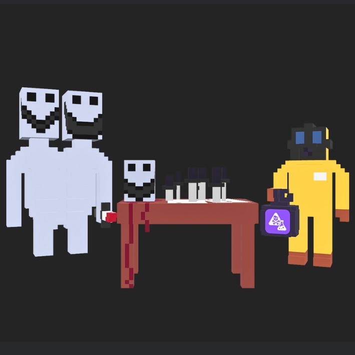 【3Dボクセル・glbデータ】Toxic Genesis【architectセット】