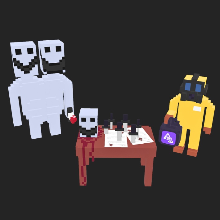 【3Dボクセル・glbデータ】Toxic Genesis【architectセット】