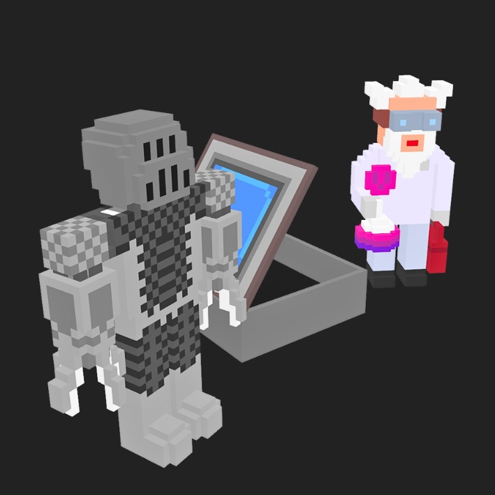 【3Dボクセル・glbデータ】Toxic Genesis【genesisセット】(アニメーション付き)