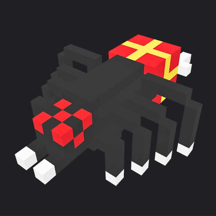 【3Dボクセル・glbデータ】ギフト・ウィーバー