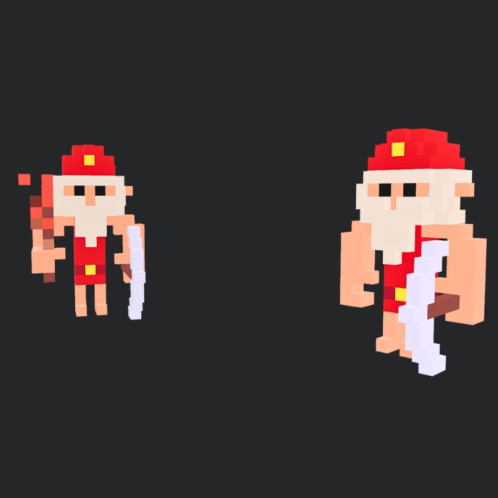 【3Dボクセル・glbデータ】トットゥ